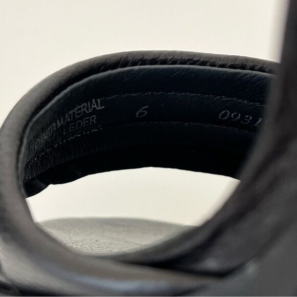 PAUL GREEN Leslie Platform Sandal In Black Leather Size 8.5 NEW - Picture 12 of 14